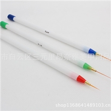外贸笔厂家直销美甲3支塑料拉线笔彩绘笔画花笔美甲用品