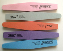 面打磨砂条细磨指甲表面美甲锉条挫条海绵锉颜色随机发货