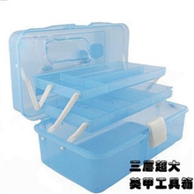 美甲必备美甲工具箱大号三层多功能美甲用品收纳箱工具套装