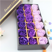 创意玫瑰香皂花18朵礼盒肥皂花教师节情人节生日礼物浪漫表白