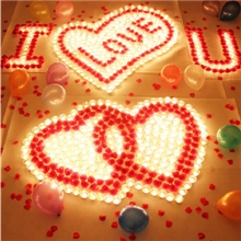 创意浪漫蜡烛套餐生日蜡烛求婚婚庆七夕情人节表白礼物