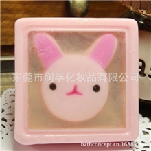 儿童卡通手工皂精油皂小猪猪图案香皂80G