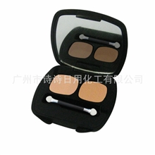 二色珠光钻石眼影盒装油，高品质出口彩妆产品OEM加工