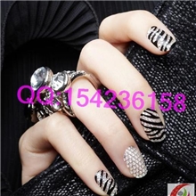 生产加工美甲贴3d指甲贴膜金属贴膜闪粉珠光水晶等各种贴膜