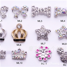 NallMetalTrinkets金属皇冠美甲饰品各米奇结金属美甲饰品