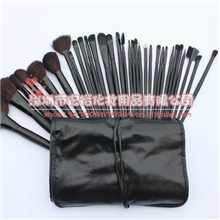 批发32支羊毛化妆套刷带化妆包黑头黑线专业彩妆套刷化妆套