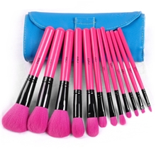 正品MSQ/魅丝蔻化妆刷套装12支化妆套刷专业桃红色