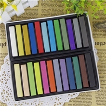 染发笔批发/染发粉笔/24色染色笔/HairChalk/染发棒/一次性粉笔