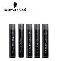 美发厂家黑人头/施华蔻丝露华强力定型发胶干胶350ml黑胶