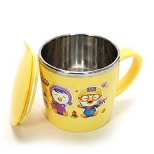 韩国名品牌PORORO盖杯不锈钢保温杯儿童餐具淘宝代发