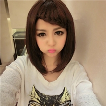 中分BOBO头假发名媛气质OL型假发假发头套厂家直销送发网