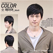 男士假发日韩纹理明星同款短发套全卡丝假发套现货小额批发