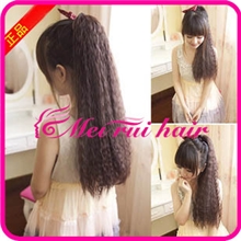 假发马尾高温丝假发马尾辫烟花烫马尾玉米烫马尾假马尾11色