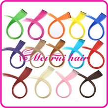 彩发片单卡接发片彩色直发假发片羽毛发片cosplay假发假发片