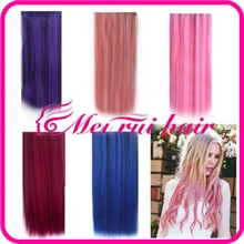 彩发单色五卡一片式接发片彩色假发片直发接发片cosplay假发