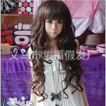 齐刘海苛刻蓬松非主流假发假发厂直销可爱女生追捧