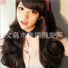 义乌假发长卷发时尚甜美可爱型假发厂家直销