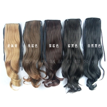 假发马尾批发卷发自然绑式马尾假发假马尾化纤马尾