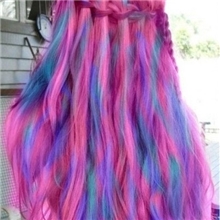 特价一元谢娜推荐可烫可修剪彩色挑染多色假发片彩色接发片