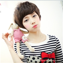 假发女短卷发蓬松可爱芭比短发