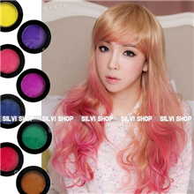 圆盒染发粉饼一次性染发粉蜜蜜粉染发笔染发棒康熙来了推荐
