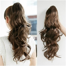 SILVI假发马尾梨花马尾爪夹卷马尾长卷假马尾仿真发马尾辫子