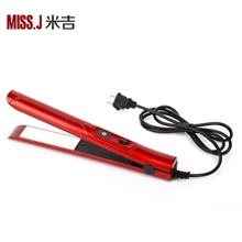 电夹板直发器生产厂家批发仿皮纹中国红加长陶瓷直发器