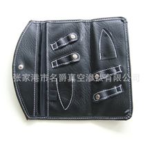 专业美发剪刀包美发工具包理发专用包3折包2把装