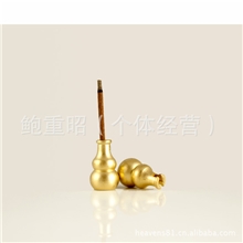 纯铜葫芦香插线香插盘香插两用香座香立香道用品香道具