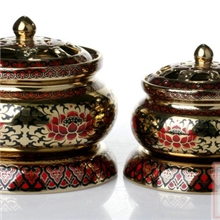 酉圆工坊无极调温佛教系列金花莲花电子熏香炉