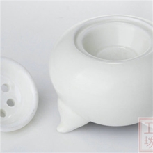 酉圆工坊灿若春华XY115亚光白定时调温电子熏香炉