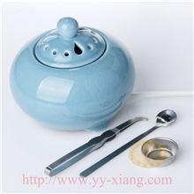 供应酉圆工坊水青冰裂无极调温电子熏香炉/冰裂系列