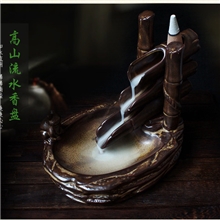 流水式熏香炉陶瓷塔香炉倒流式香炉檀香炉沉香炉