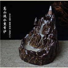 高山流水熏香炉倒流式塔香炉流水式香炉陶瓷香炉