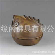 鲤鱼颂香香炉复古仿古薰香炉陶瓷熏香炉窑变