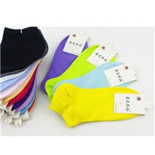 素足珍品女士船袜短袜糖果女袜袜子批发厂家E-085