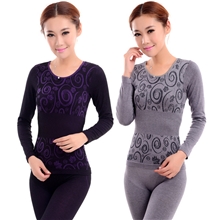 厂家直销保暖内衣套装单层厚套女士秋季套装纯棉棉毛衫保暖