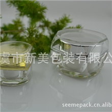 低价供应10g15g亚克力膏霜瓶八角膏霜瓶