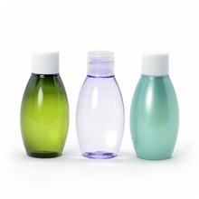 供应化妆品瓶包装塑料PET瓶圆锥形18ml配盖小样瓶试用装赠品瓶