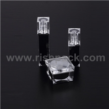 独家新款厚盖四方真空瓶透明塑料亚克力高档护肤品包装