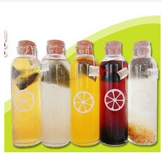 批发玻璃瓶冷泡茶瓶冰桔冷泡茶瓶厂家直销饮料瓶