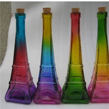 厂家直销玻璃铁塔瓶埃菲尔铁塔工艺瓶许愿瓶插花瓶