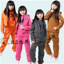 2013童装秋冬装套装女童三件套大卫衣套装中大童套装批发887