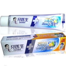 牙膏厂家批发OEM外贸168g牙医生菊柚冰爽牙膏