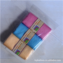 韩国进口原产百洁布鱼鳞布专业擦玻璃抹布眼镜布3条装