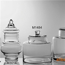 【欣唯嘉】透明玻璃器皿有盖玻璃盅现代简约直筒工艺摆设