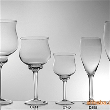 【欣唯嘉】透明玻璃花瓶摆件酒店配饰高脚杯创意造型