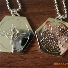 厂家直销几何形银色合金项链