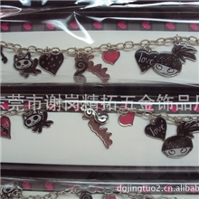 厂家直销-卡通动漫Q仔金属项链明星图案项链