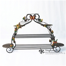 铁艺鞋架花架玄关收纳架创意鞋柜田园风情家居落地装饰田园铁